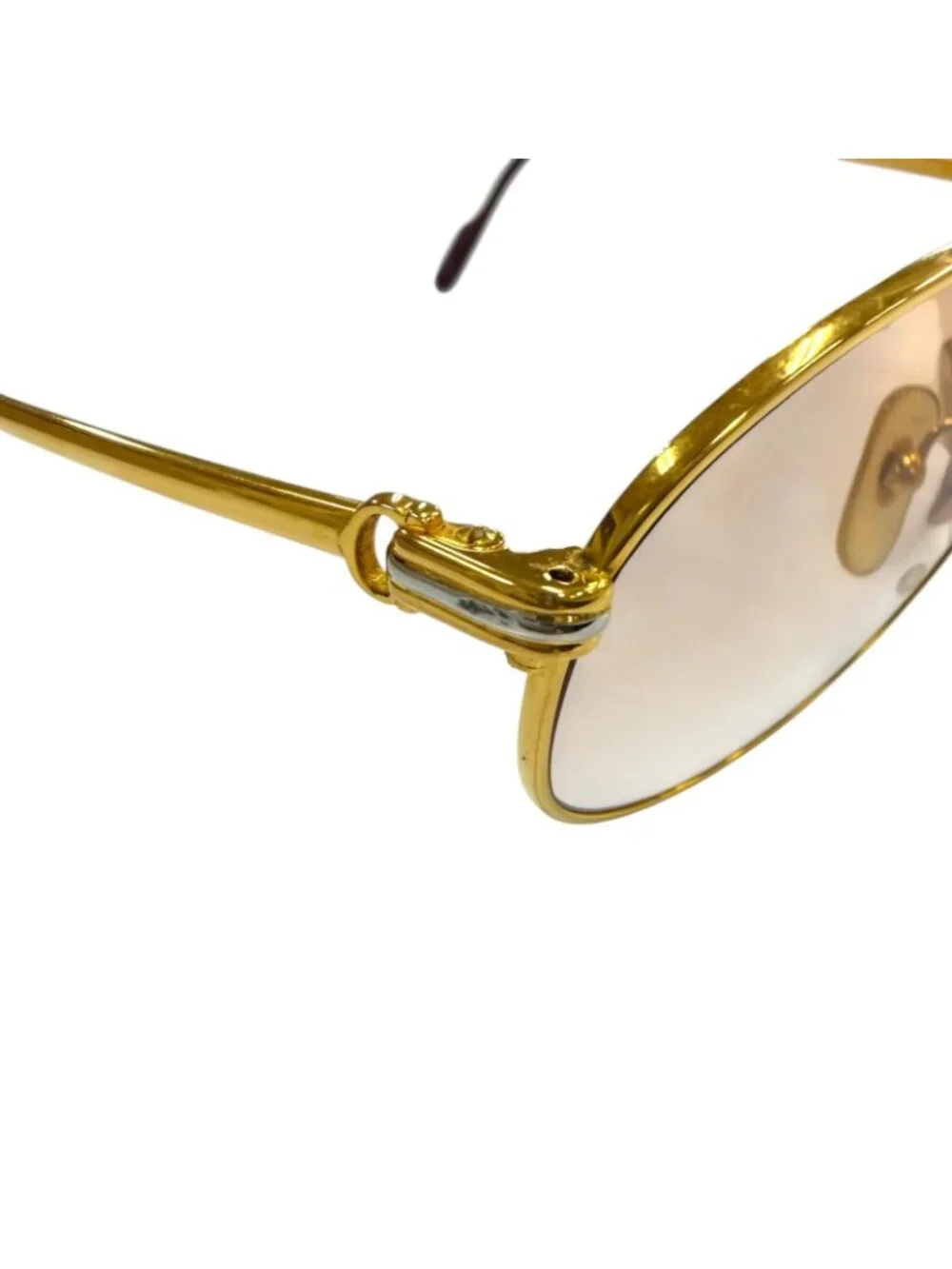 Cartier Vintage Trinity Two Bridge Teardrop Gradient Eyewear Sunglasses 54 16
